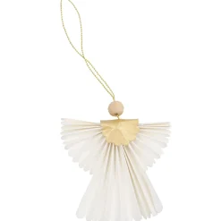 Anhänger Engel, Uni/offwhite, 10 Cm