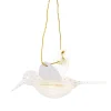 Anhänger Vogel, Offwhite, 12 Cm