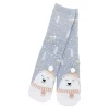 Anti-Rutschsocken Xmas, Eisbär Hellblau, Größe 36 - 41