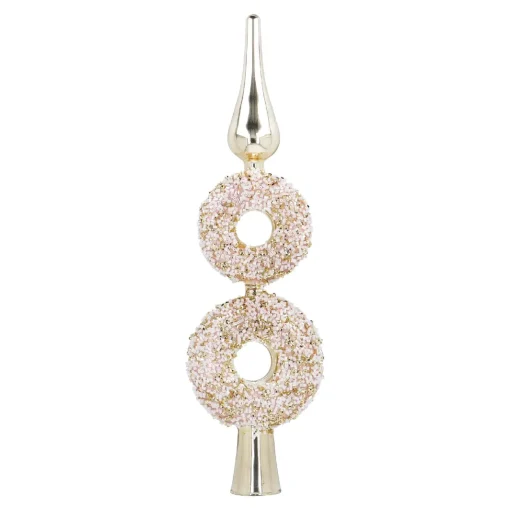 Baumspitze Fancy, Donuts/gold, 30 Cm