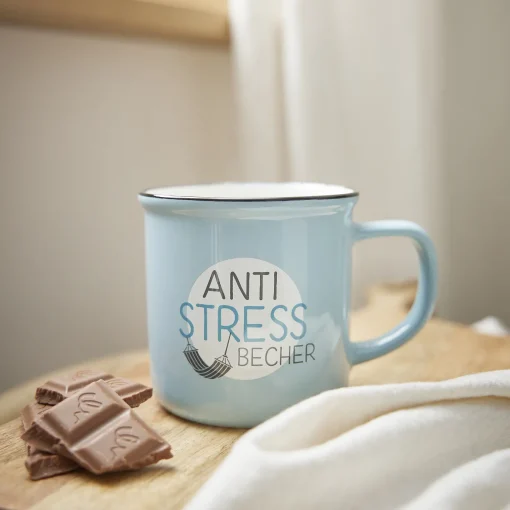 Becher Emaille-Optik, Anti-Stress, 350 Ml