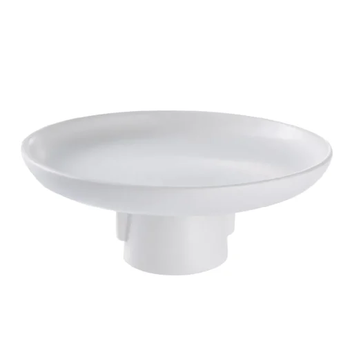 Deko-Schale Auf Fuß, Weiß, 20 Cm