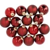 15er Glaskugeln 6 Cm, Rot