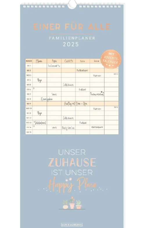 Familienplaner 2025, Petrol