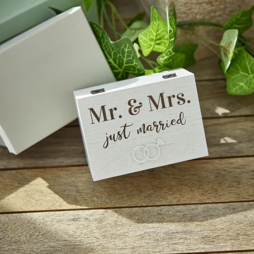 Geschenkbox Mit Spieluhr, Mr. & Mrs., 10 X 7 Cm