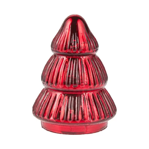 Glas-Tanne Antik, Rot, 8.5 X 11 Cm