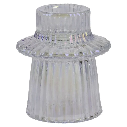 Kerzenständer Stabkerze/Mini, Ring/rund/irisierend