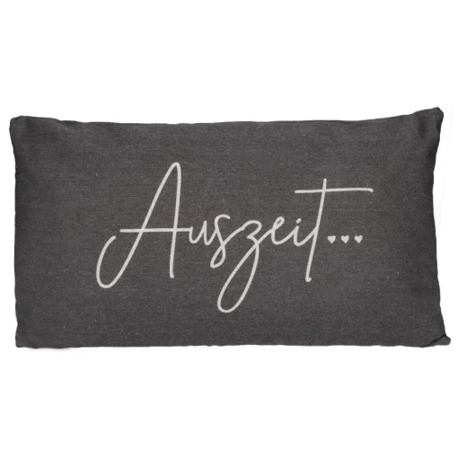 Kissen Auszeit, Grau, 50 X 30 Cm