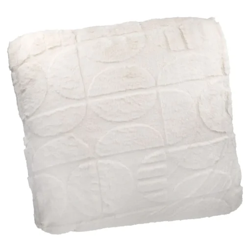 Kissen Design, Creme, 45 X 45 Cm