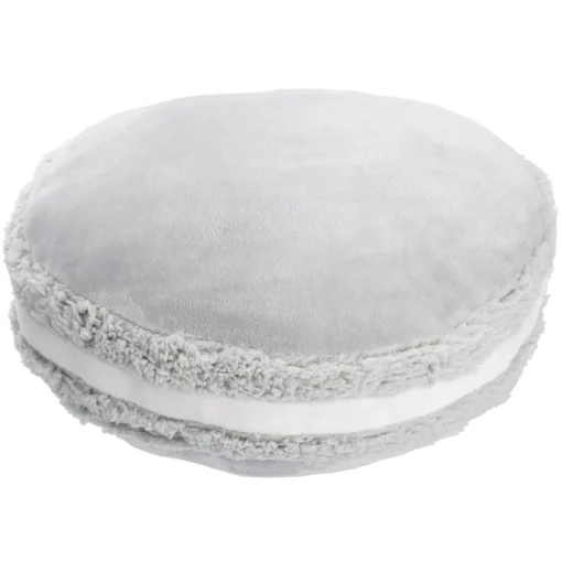 Kissen Macaron, Grau, 40 X 12 Cm