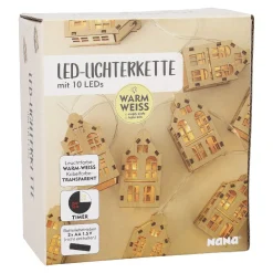 LED-Lichterkette Häuser, 10er