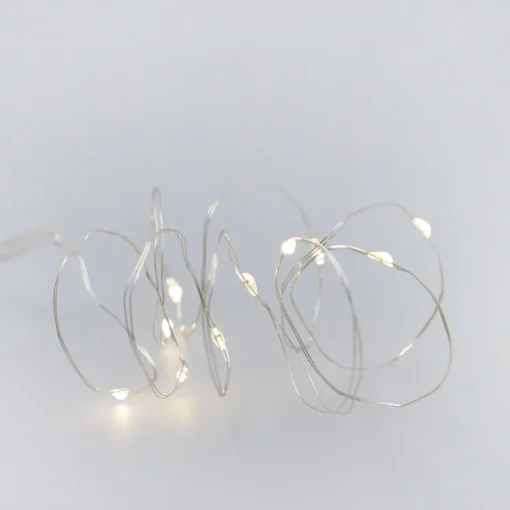 LED-Lichterkette Mini, Silber, 10er