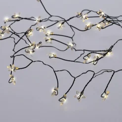 Lichterkette Stern/Cluster, Schwarz, 48 LED