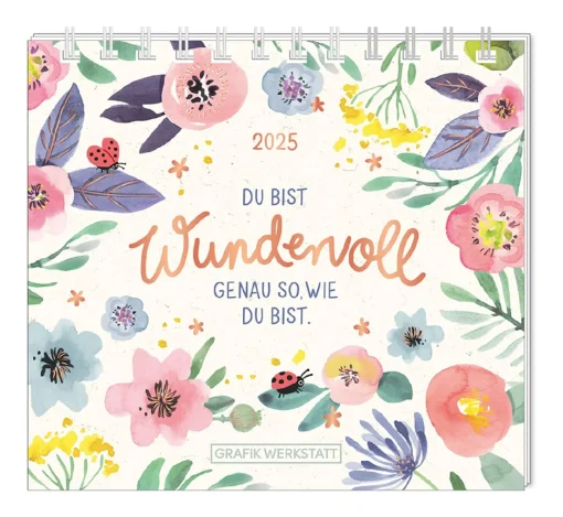 Mini-Tischkalender 2025, Floral