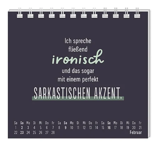 Mini-Tischkalender 2025, Nett Kann Ich Auch