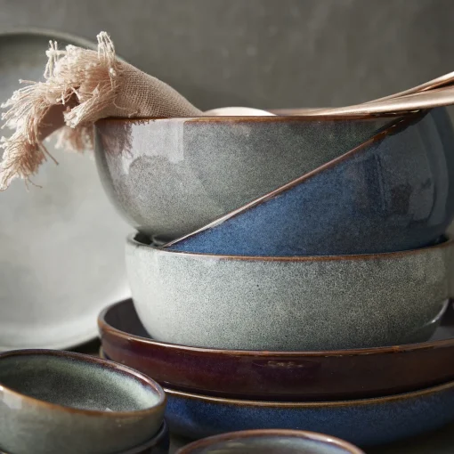 Schale Poke, Blau, 18 Cm