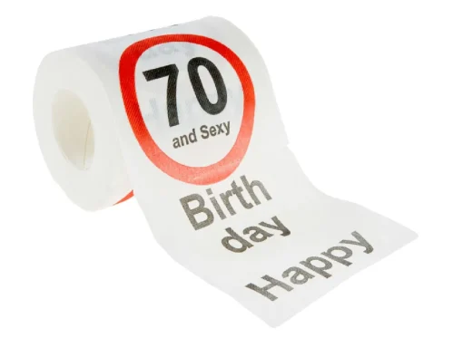 Toilettenpapier Birthday, 70 Jahre, 24 Meter