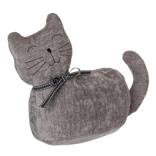 Türstopper Katze, Stehend/dunkelgrau, 32 X 25 Cm