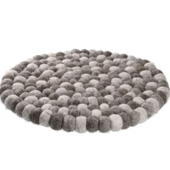 Untersetzer Filzkugeln, Taupe Mix, 30 Cm