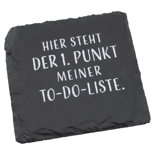 Untersetzer Schiefer, To Do Liste, 9.5 Cm
